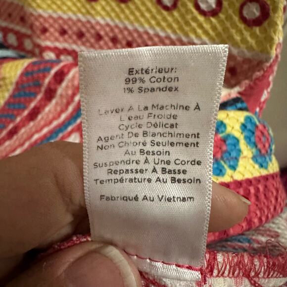 Talbots Sleeveless Retro Floral Stripe Sheath Dress Size 14 Multicolor - Picture 6 of 12